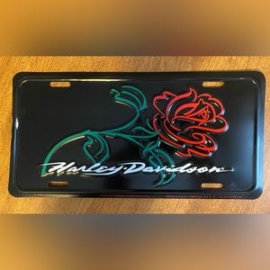 🌹 Harley Davidson License Plate